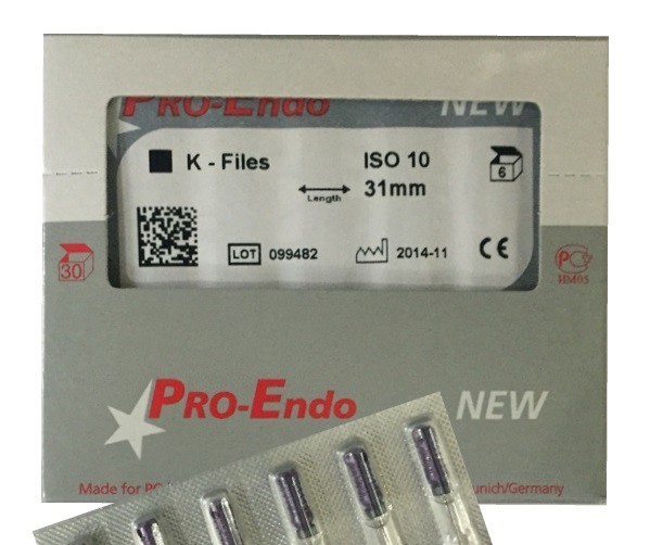 K-files ProEndo 21мм (1 блистер 5 штук)