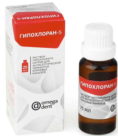 Гипохлоран-5, 25мл (OmegaDent)