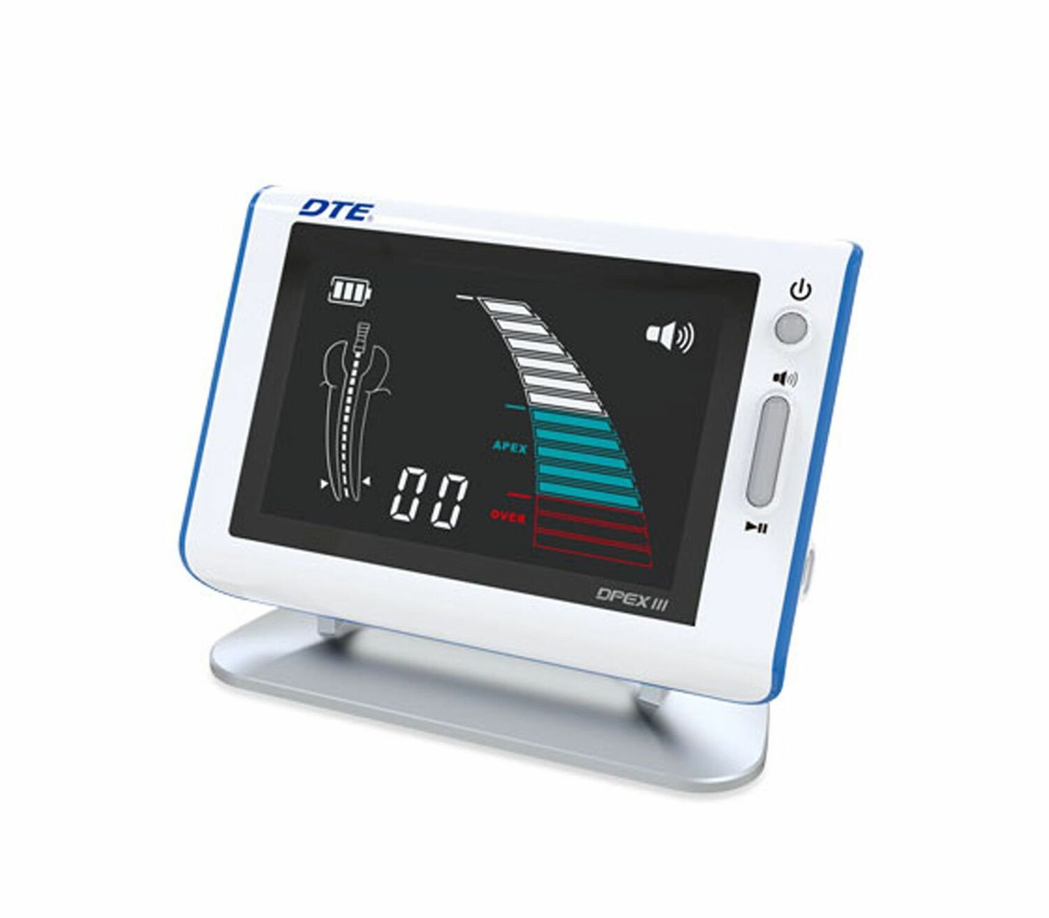 DTE DPEX III - цифровой апекслокатор повышенной точности, белый, с цветным дисплеем, DTE (1 год гаратии) DTE DPEX III - цифровой апекслокатор повышенной точности, белый, с цветным дисплеем, DTE (1 год гаратии)